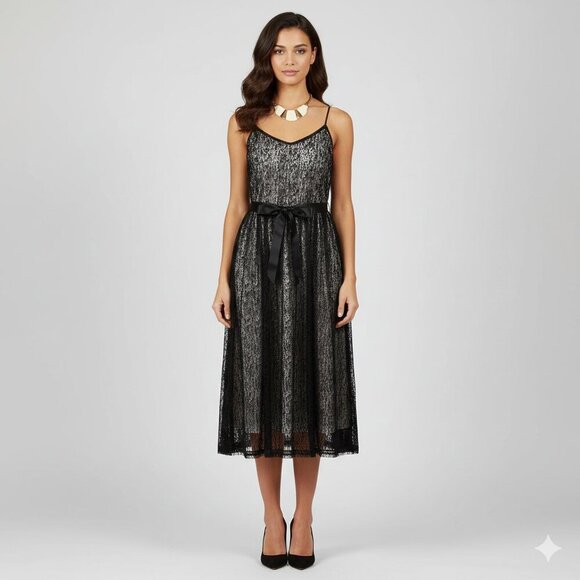 Dkny Dresses & Skirts - Dkny black and cream cocktail dress size 10